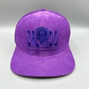 Orlando City Soccer Club Hat Mitchell & Ness Purple Corduroy‎ Snapback Cap *